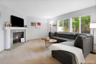 The family room off the kitchen is also very nice sized.