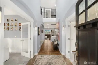 Grand entry with soaring ceilings welcomes you into this beauty.