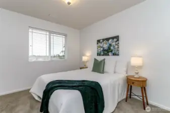 One of the three extra bedrooms. This one faces the front front of the house.