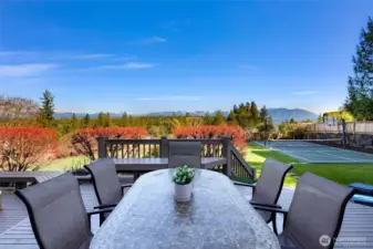 What a view to enjoy while relaxing outside.