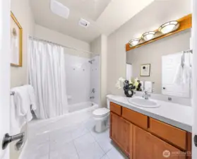 2nd upstairs bathroom in the hall.