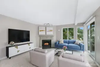 Living room (virtually staged)