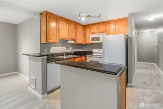 Efficient kitchen with modern appliances