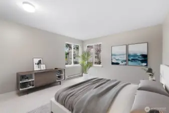 Master bedroom (virtually staged)