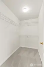 Primary closet