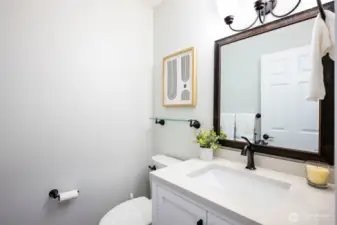 Main level half bath.