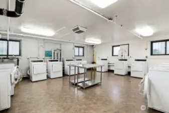 Community laundry room.  All washers and dryers are no-charge and included with your dues.