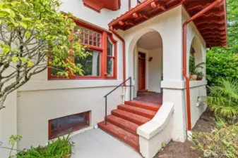 Classic coffered ceilings, original millwork, and timeless craftsmanship greet you inside.