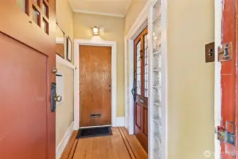 Classic coffered ceilings, original millwork, and timeless craftsmanship greet you inside.