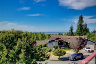 View from deck, looking towards Camano