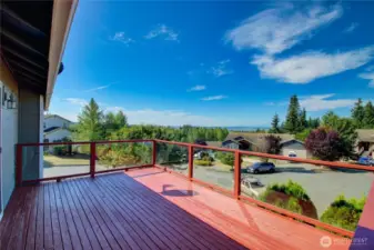 View from newly refinished deck
