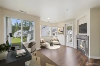 Room off kitchen used as office/sitting room. Virtually Staged.