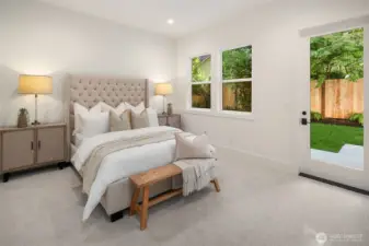 Secluded main floor en suite