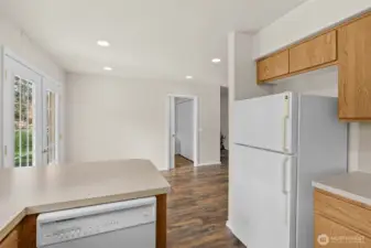 Kitchen view to Dining Room