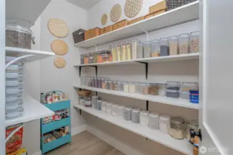 Walk in Pantry off of Kitchen