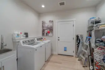 Laundry room and utility storage