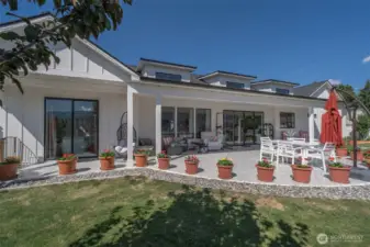 Deck wraps to main bedroom