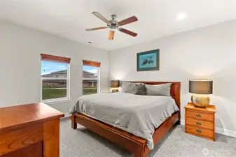 Spacious Primary Bedroom, Large Picture Windows, Natural Light