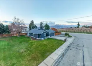 Large side yard- sitting on .3 of an acre