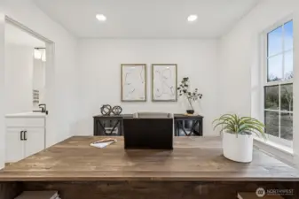 Lower level Bedroom suite or office