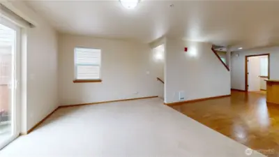 Living room to dining area