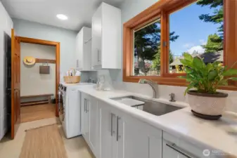 Awesome main floor laundry room.