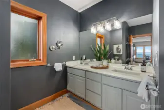 Beautifully updated bath.