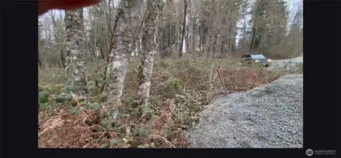 Land photo pulling up near to the property