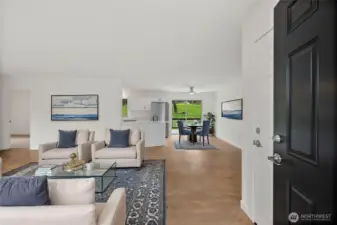 "Large oversize Living room greets you when you enter the front door"