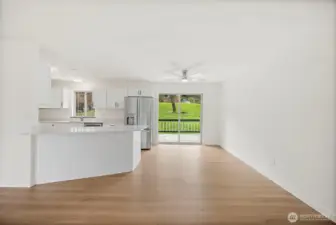 "Easy access to your deck from the Kitchen Great for Barb B Ques"