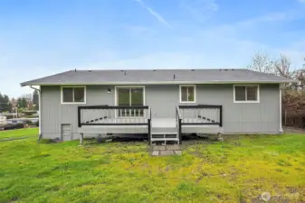 "Brand new roof and gutters/ new paint inside and out"