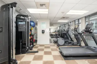 full gym for tenant use.