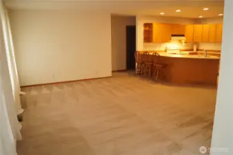 Living to kitchen
