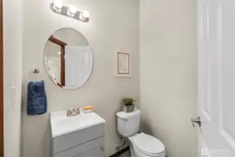 Main level half bath