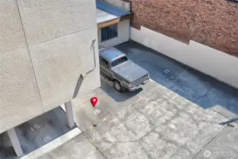Assigned parking space #15.