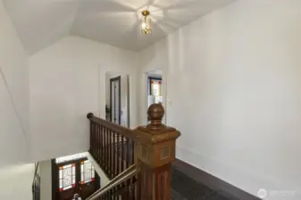 Upstairs to three bedrooms - views in the front to the bay and marina