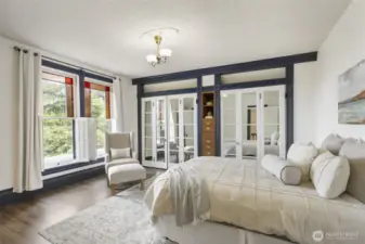 Front 2nd bedroom with views and lots of light!
