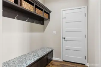 Mudroom Access to Garage