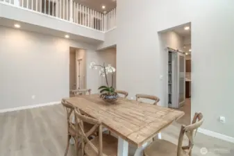 Large dining room off kitchen.