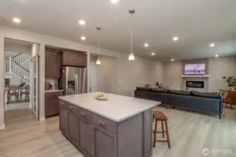 Kitchen great room with lots of space.