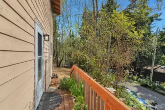 Newer back deck.