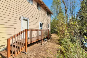 Separate back entrance.