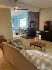 Living room to dining room