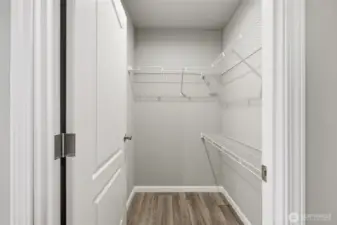 Primary walk in closet