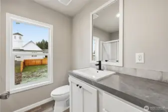 2nd 3/4 bath in home