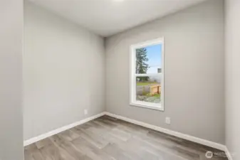 Den just down the hall from the living room