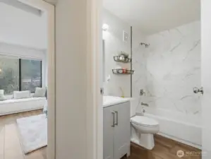 Updated modern bathroom