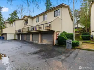 Back Garage Entrance or use the nice private stair walkway to access your front door