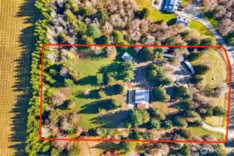 Nearly 5 acres on a private road