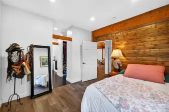 lovely accents in the primary bedrrom